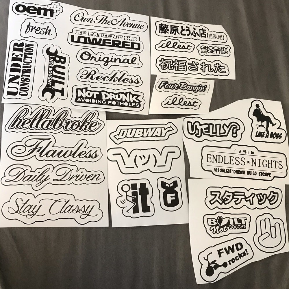 25 Random JDM Stickers / Decals Lot - Picture 2 of 5